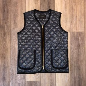 J. Crew V-Neck Quilted Vest